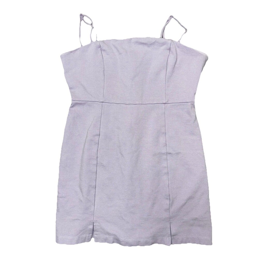 Altar'd State Sleeveless Form-fitting Lilac Spandex Blend Mini dress sz M